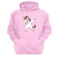 Genérico - Polerón Canguro Unicornio Rosa Talla Xl Unisex