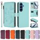 thumbnail image 3 of Funda Cartera Mariposa para [Samsung Galaxy S26 Plus] con Soporte y Cremallera Verde menta, 3 of 6