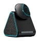 thumbnail image 1 of Soporte de carga magnético inalámbrico para iPhone 15 14 13 Soporte de teléfono giratorio ajustable con altavoz y luz LED-Negro, 1 of 6