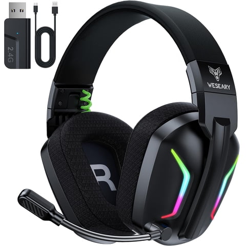 Auriculares Inalámbricos Para Juegos Weseary Para Pc Ps5 Ps4