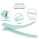 thumbnail image 3 of Pinzas para el cabello, pinzas grandes antideslizantes de 3.8 pulgadas para cabello fino de mujeres y niñas, pinzas largas tipo pato, pinzas tipo banana de moda, accesorios para peinar el cabello, 6 c, 3 of 8