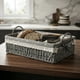 thumbnail image 2 of Cesta Panera De Rattan Cesta De Pan Cuadrada 30x20cm Gris, 2 of 2