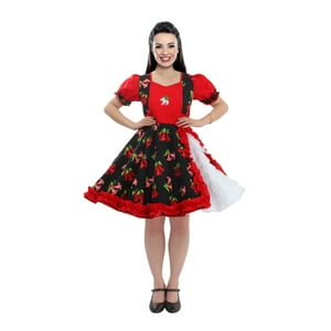 Genérico - Vestido Huasa Juvenil Chinita Fechas Patrias Chile