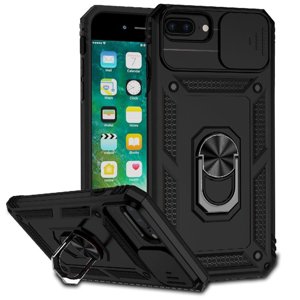 Estuche Gangxun Para Iphone 6 Plus, Soporte Giratorio 360°, Estilo Mecánico Y Magnético