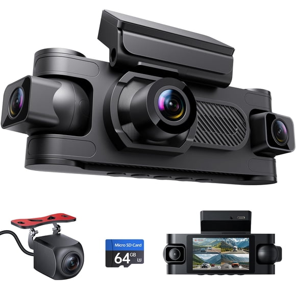 Dash Cam Seventour, 4 canales, 1080P, delantera, trasera, interior, izquierda, derecha