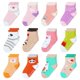 thumbnail image 1 of Calcetines HyzGB para niñas de 1 a 3 años con empuñaduras antideslizantes, 12 pares, 1 of 7