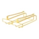 thumbnail image 4 of Soporte De Vidrio Colgante Hierro 2 Filas Gafas Percha De Almacenamiento Para Cafe Bar Gabinete Dorado, 4 of 5
