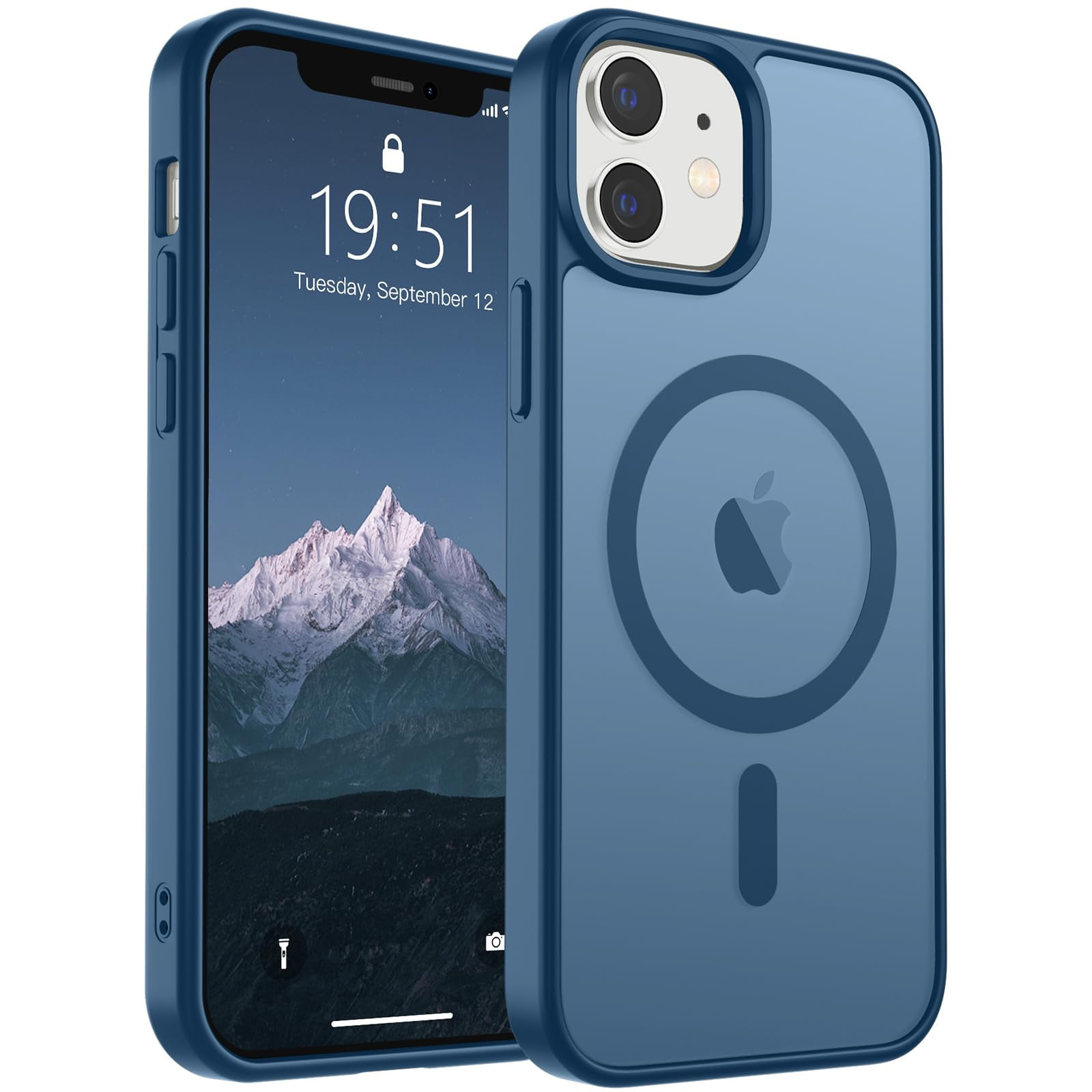 Funda Magnética Supfine Para Iphone 12/12 Pro Deep Blue