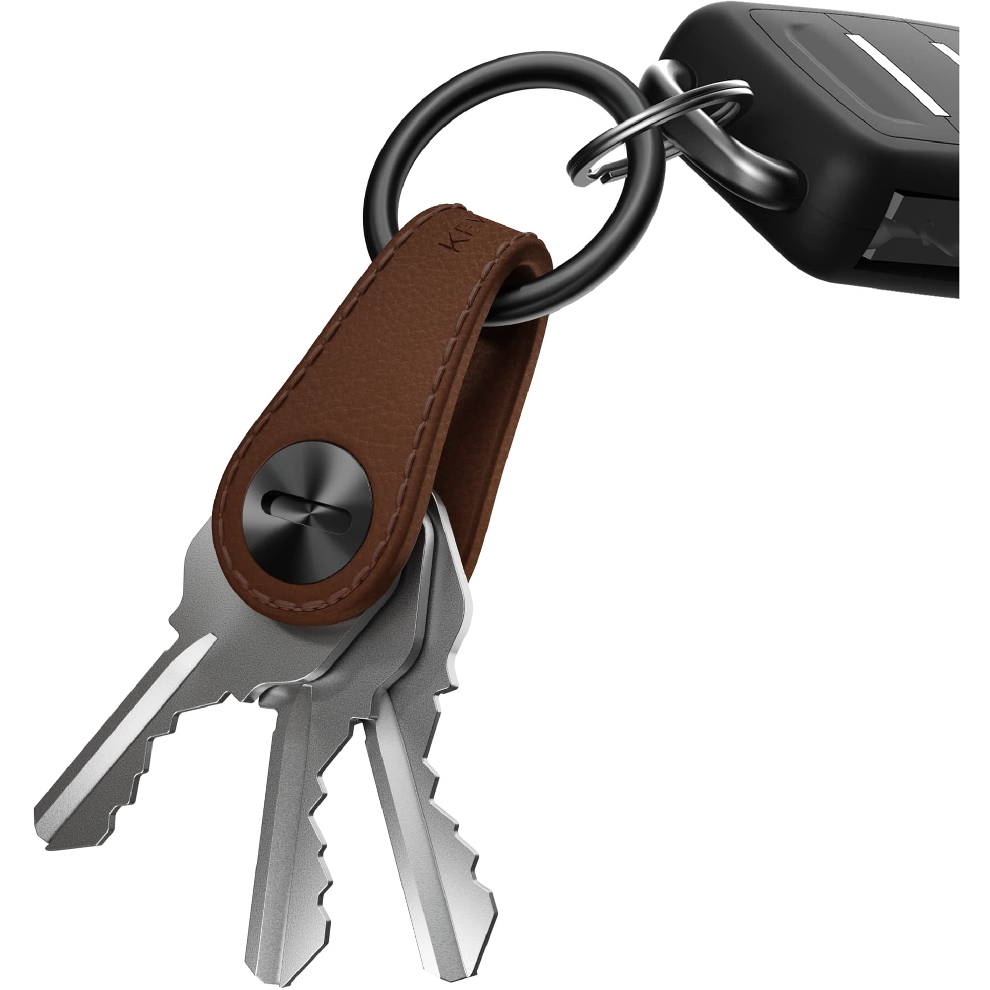 Mini Organizador De Llaves Keysmart De Piel Para 5 Llaves Y Llavero