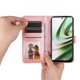 thumbnail image 3 of Funda tipo cartera FOXDOCK para OnePlus Nord CE 3 , diseño girasol en relieve, cuero PU, cierre magnético, soporte y tarjetero, 3 of 5