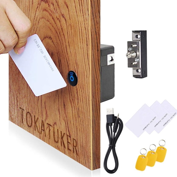 Cerradura invisible para gabinete Tokatuker con NFC, RFID y alimentación USB