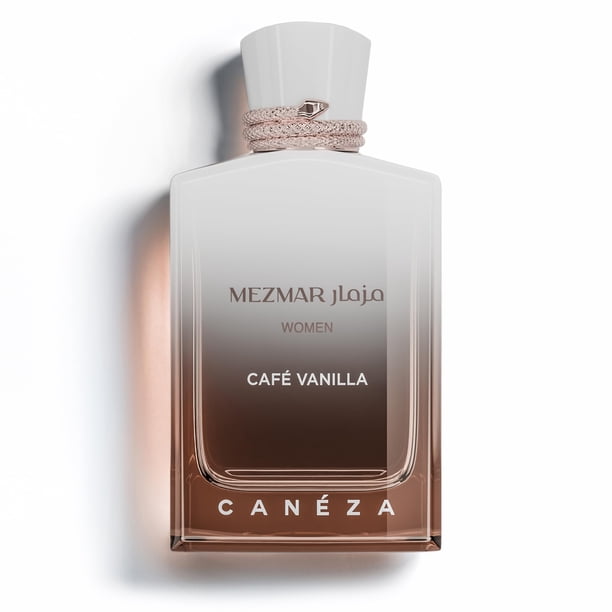 Caneza Mezmar Mujer Café Vainilla Eau de Parfum, duradero perfume árabe con notas de crema, caramelo, miel, almizcle, jazmín y tonka - 100 ml.