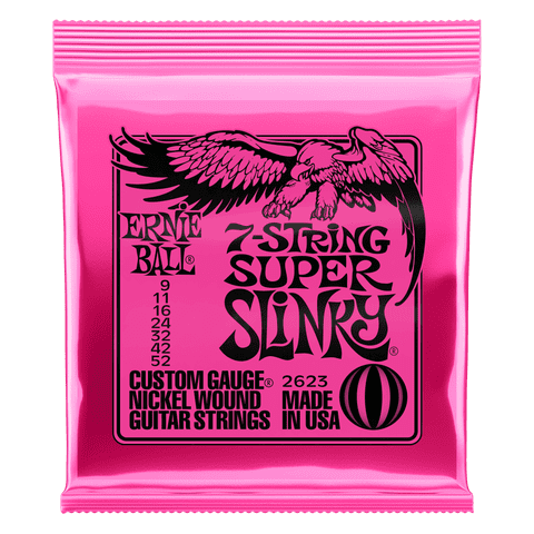 Cuerdas Guitarra Eléctrica De 7 Super Slinky Ernie Ball 9-52 2623