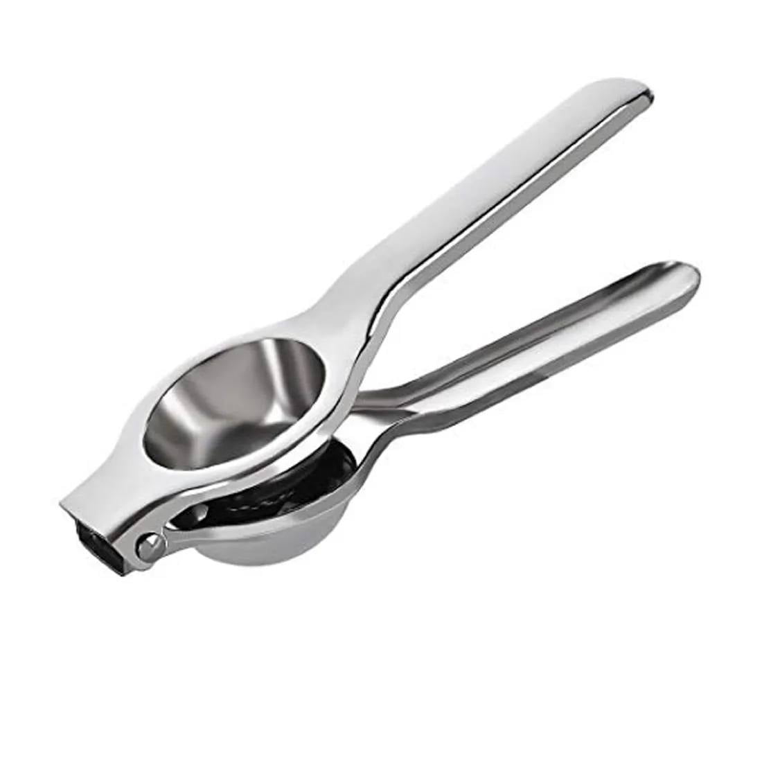 Tecnofonia - Exprimidor De Limones De Acero Inoxidable Extra Fuerte Plateado