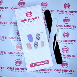 One Minute - Uñas Gel Semicuradas Diseño 036