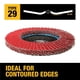 thumbnail image 3 of Disco de solapa DEWALT DWA8280H 40G T29 XP Ceramic 115 mm x 16 mm, 3 of 3