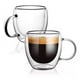 thumbnail image 1 of Pack 2 Tazas De Vidrio Doble Pared Café Té 250 Ml Cappuchino, 1 of 4