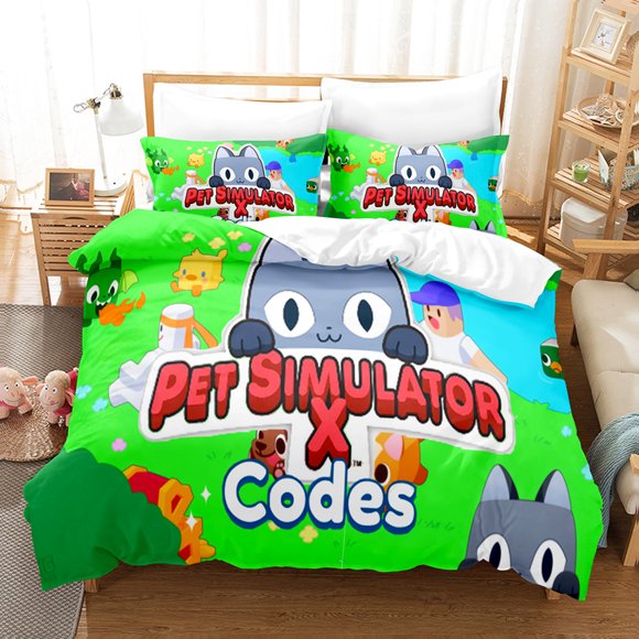 Popular Games Cute Pet Simulator X ing Bedding Set Single Double King Bed Set Children's Bedroom Duvet Set 3Bed Sheets