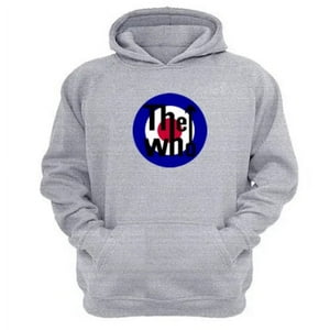 Genérico - Polerón Canguro The Who Gris Claro Talla L Unisex