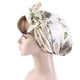 thumbnail image 1 of Bow Flower Print Bandanas Hair Styling Caps Women's Night Sleep Shower Cap Adjustable Ladies Long Hair Care Bonnet, 1 of 2
