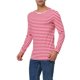 thumbnail image 4 of INSPIRE CHIC Camiseta de Hombre Cuello Redondo a Rayas Manga Larga Jersey Top 34 Blanco Rojo, 4 of 7