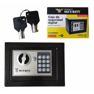 Movi - Caja De Seguridad Digital Con Teclado Y 2 Llaves De Respaldo
