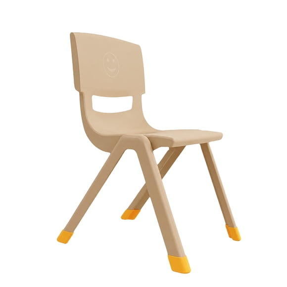 Kidscool Silla Infantil Apilable Ergonómica de Plástico Reforzado Café 34x38x52 cm