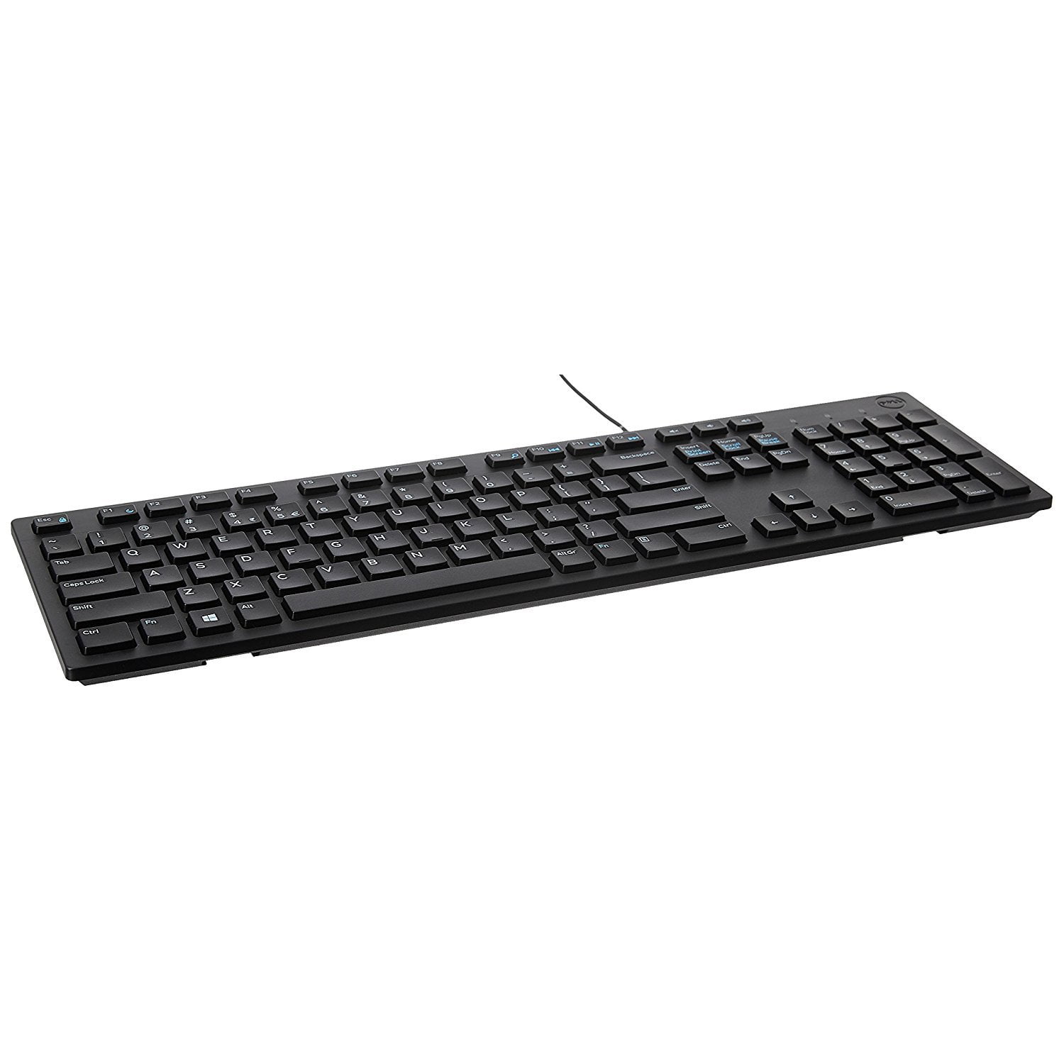 Teclado Dell Kb216 Usb Con Cable Negro Para El Hogar O La Oficina