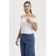 thumbnail image 2 of Polera Mujer Bardot Basta Redondeada Blanco, 2 of 4