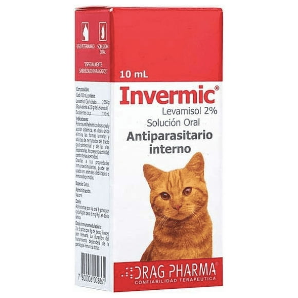Antiparasitarios Invermic Gatos, 10 ml