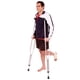 thumbnail image 2 of Muletas para axilas Carex plegables de aluminio, ligeras, para adultos, 2 of 3