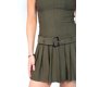 thumbnail image 5 of Jess de Meiko Vestido Mini con Cuello Cuadrado y Cinturón Verde L para Mujer, 5 of 6