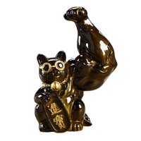 Bothyi - Estatuilla De Gato De La Suerte, Estatua De Feng Shui, Escultura Para Adorno, Regalo De Cumpleaños, Cambio De Color A La Izquierda