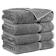 thumbnail image 1 of Toallas de baño turcas de algodón de primera calidad Towel Bazaar (4 piezas, grises), 1 of 6