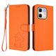 thumbnail image 1 of Infinix Hot 50i 4G Funda Billetera de Gato, Naranja, 1 of 6