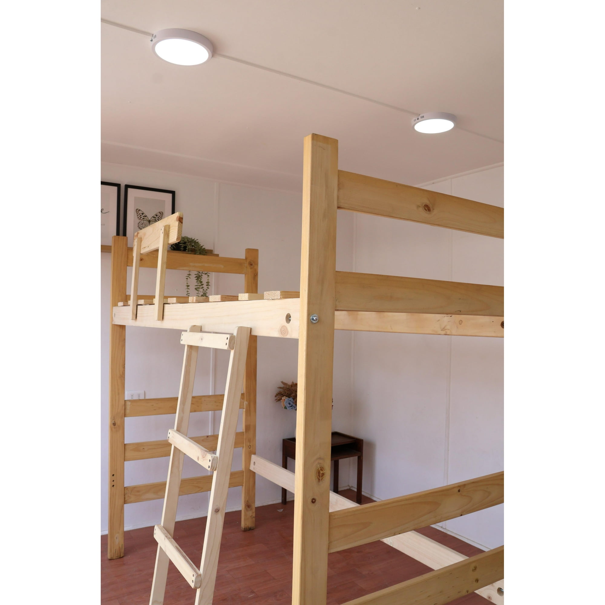 Mi Pieza - Cama Alta Madera Bella 1.5 Plazas Natural