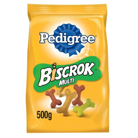 Galletas Perro Adulto Sabor Clásicas Biscrok Multi Bolsa, 500 g