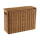 thumbnail image 4 of Caja de almacenamiento alta y estrecha, soporte para periódicos, organizador para ahorrar espacio, portátil con asa, cesta para revistas para dormitor S, 4 of 5