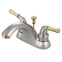 Grifo De Lavabo Kingston Brass Naples, Juego Central De 4 Pulgadas