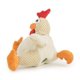 thumbnail image 2 of Juguete de peluche para perros GoDog Checkers Fat Rooster, blanco chirriante, grande, 2 of 9