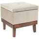 thumbnail image 1 of Pouf Baúl Emilia Beige Felpa 45x45x46 cm, 1 of 3