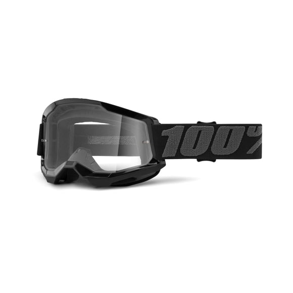 Gafas 100% Strata 2 para motocross y bicicleta de montaña, color negro