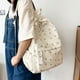 thumbnail image 3 of Women College Student Backpack Large Capacity Flower Book Schoolbag Adjustable Strap Casual Floral Backpack Teenage Girl Bag, 3 of 3