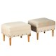 thumbnail image 2 of Set Poufs Provenza Tachas Felpa 04 Beige, 2 of 5