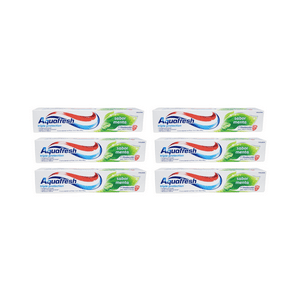 Pack 6 Pasta Dental Aquafresh Sabor Menta 158G