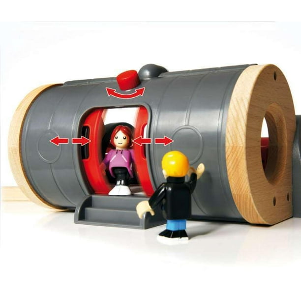 Juego de juguetes de tren de madera BRIO World 33052 Deluxe