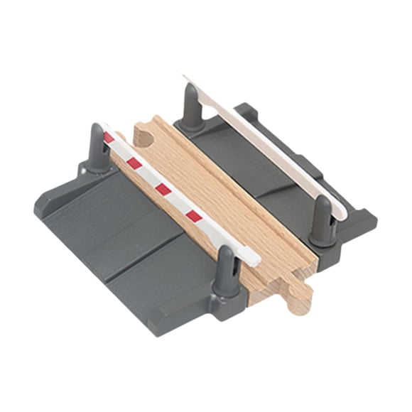 Accesorios de vías de tren de madera Juego de construcción de vías de tren Coordinación mano-ojo Accesorios de construcción de vías de tren para niños Obstáculos