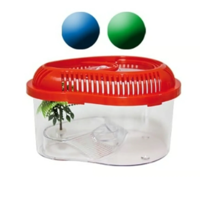 Genérico - Mini Caja De Pecera Tanque De Plastico Rojo