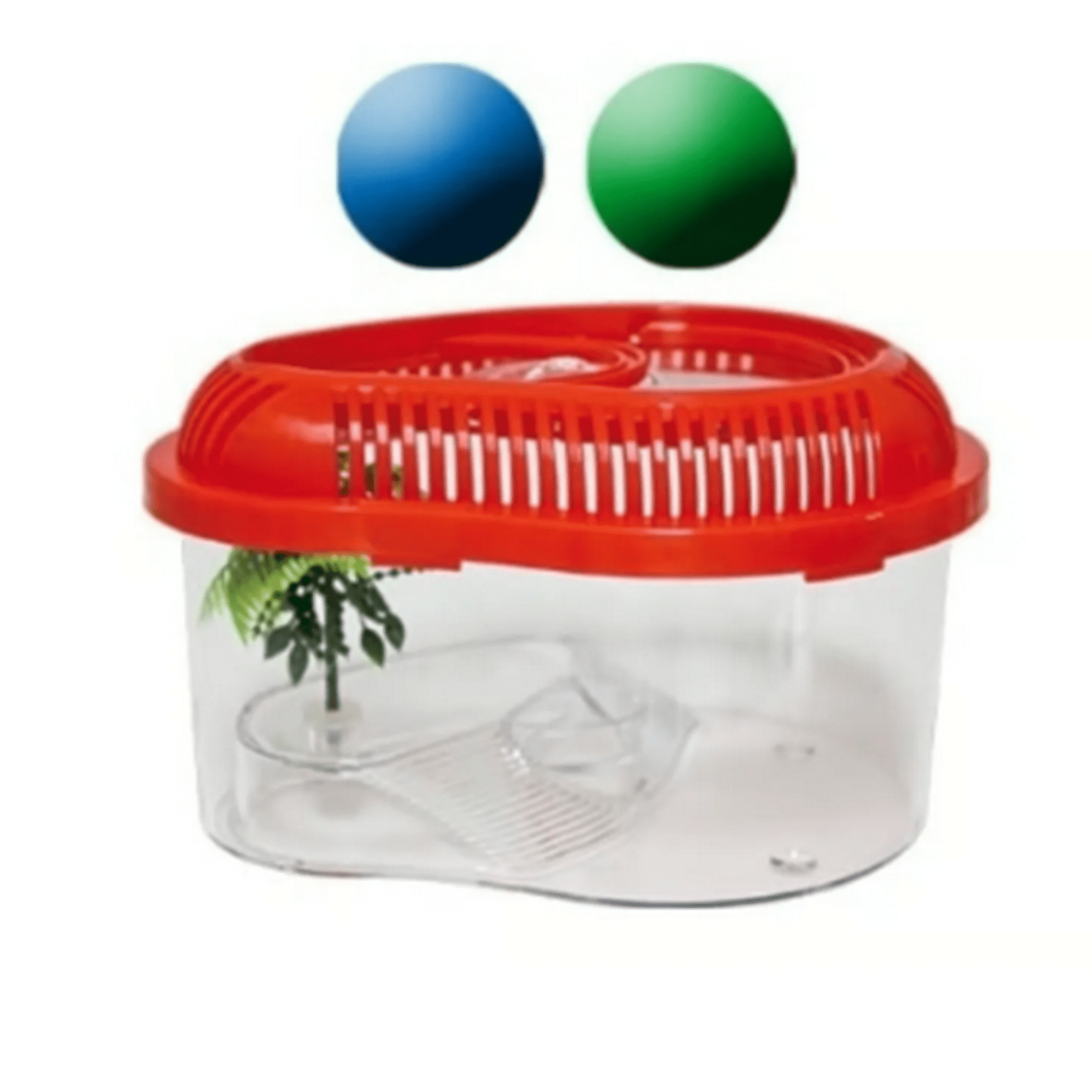 Genérico - Mini Caja De Pecera Tanque De Plastico Rojo