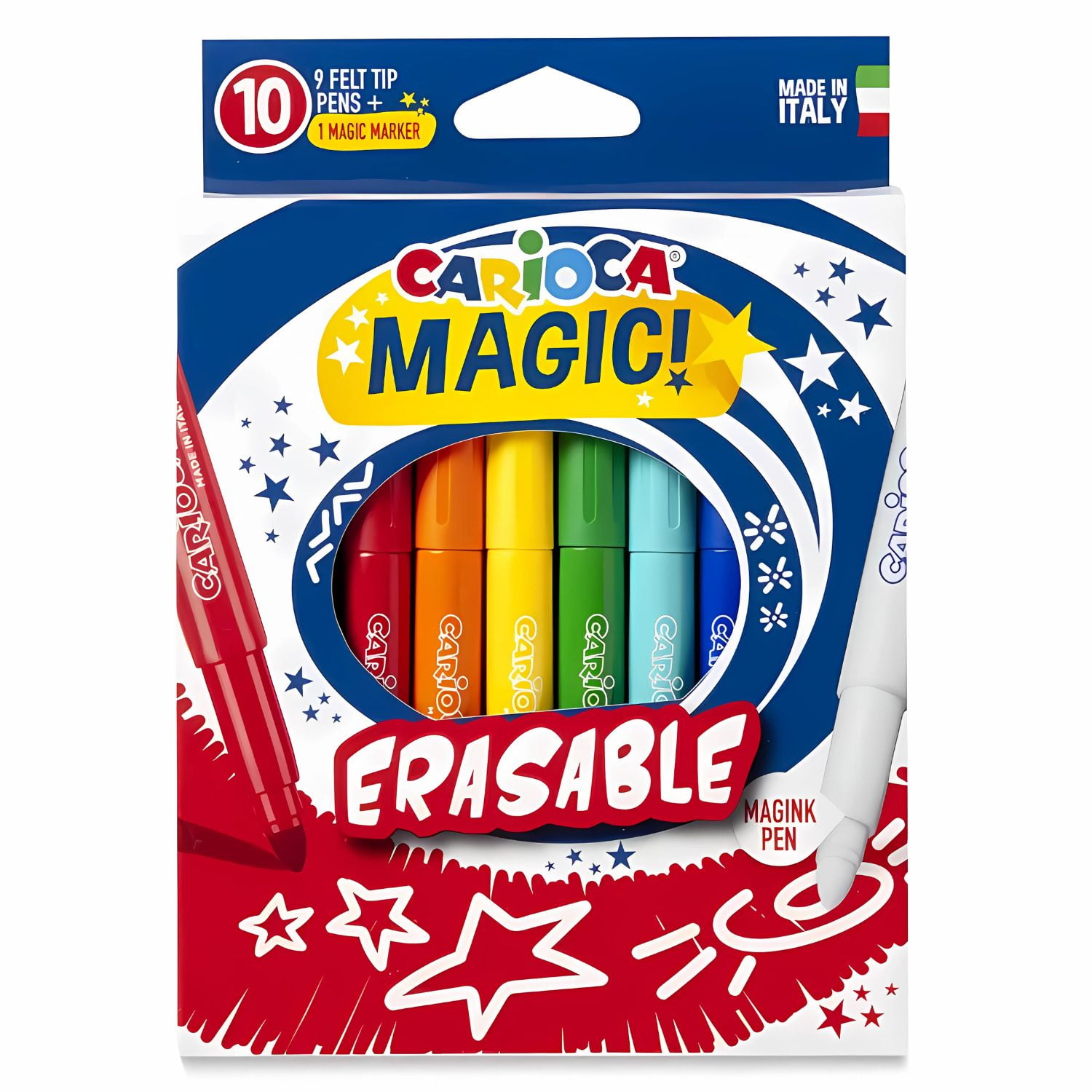 Plumones Mágicos Borrables 10 Colores Carioca - Ps